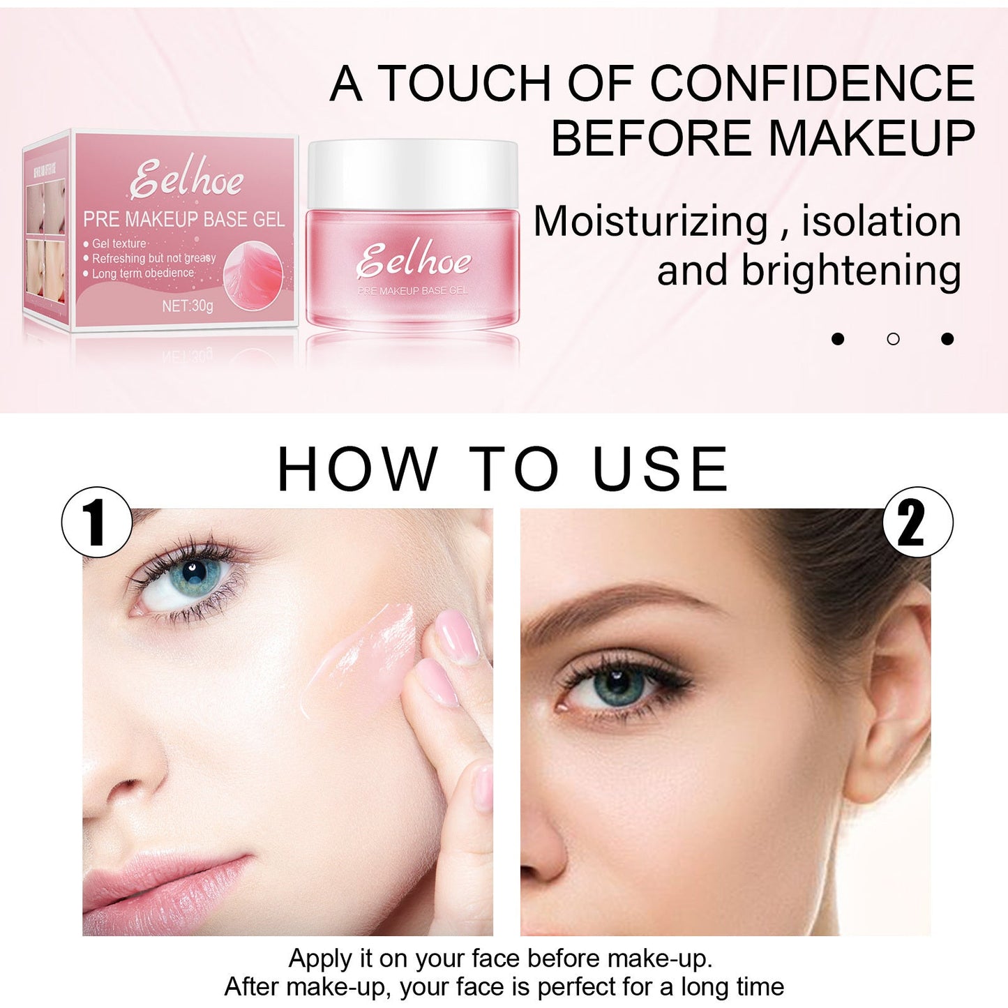 EELHOE Base Gel For Makeup, Pre-makeup Moisturizing And Firming Skin