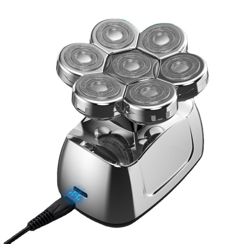 7D Head Shaver Electric Razor for Men 6 in 1 Grooming Head Shaver