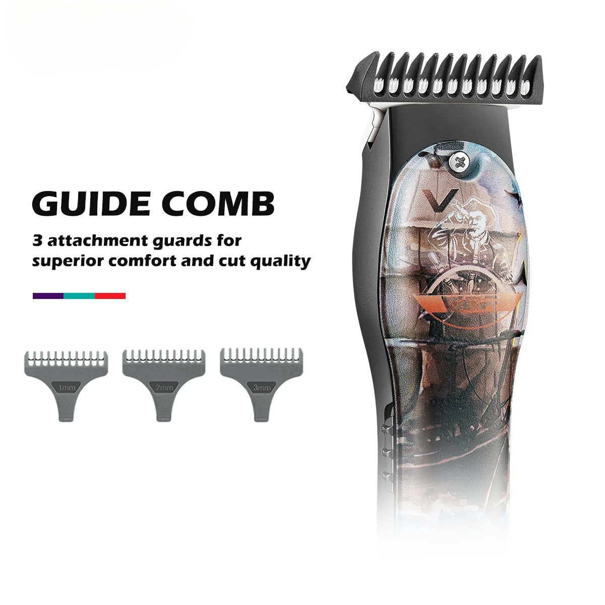 Cordless Professional Hair Trimmer Beard Grooming For Men Electric