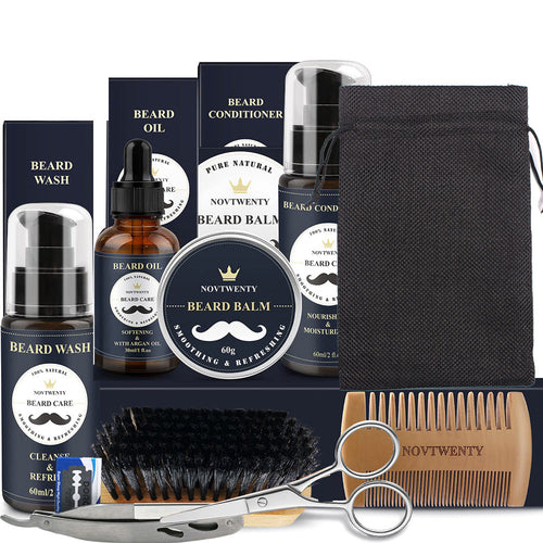 Gentle Beard Balm Comb Styler Grooming Kit Shears Bundle