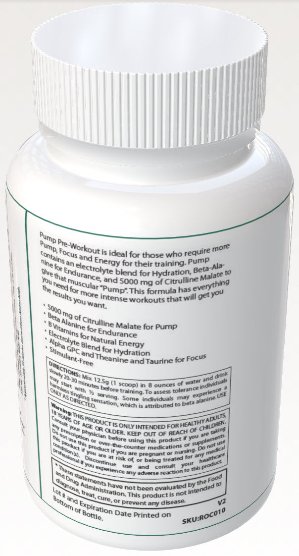 Pump Non-Stim Pre-Workout Cherry Blast 312g w/ Natural Flavor