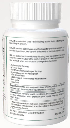 1lb Whey Armor Isolate Protein Berry