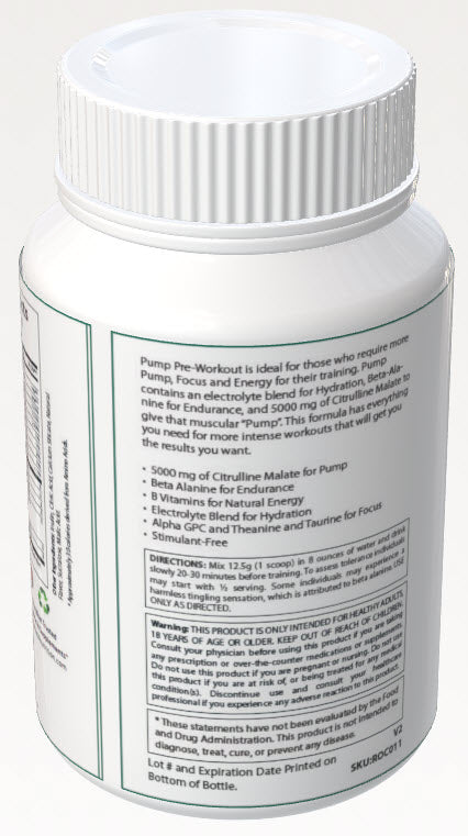 Non-Stim Pump Pre-Workout: Pineapple 312.5g w/ Natural Flavor