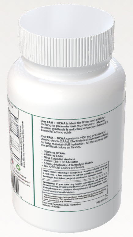 BCAA + EAA Strawberry Candy 300g w/Natural Flavor