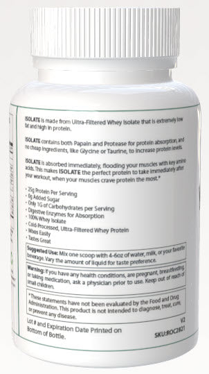 1lb 100% Whey Armor Isolate Protein Vanilla