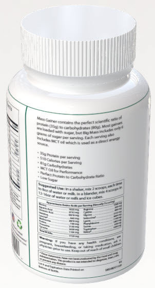 6lb Bulk Up! Mass Gainer Vanilla Milkshake w/Low Sugar