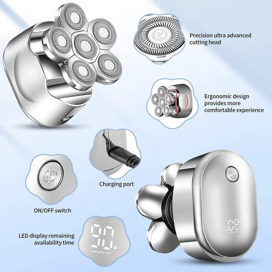 Multi Grooming Kit Digital Display Electric Shaver Hair Trimmer Beard