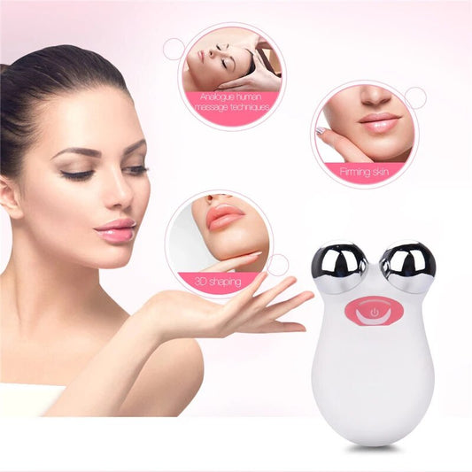EMS Face Lifting Microcurrent Roller Massager Portable Anti Wrinkle
