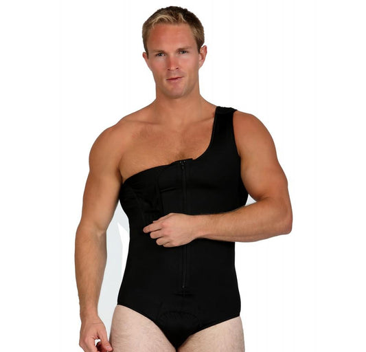 InstantRecoveryMD Men's Compression Post-Surgical Tank Bodysuit MD308