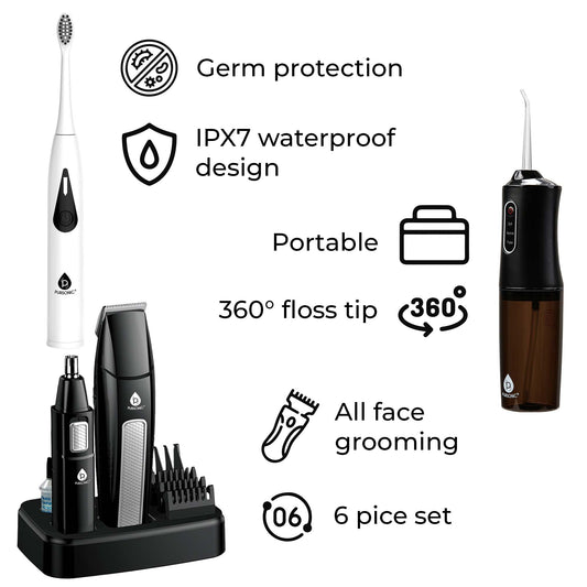 Mario Lopez Ultimate Grooming & Oral Care Bundle: Men's Grooming Kit,