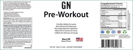 Pre-Workout Blast-Off 312g w/ Natural Flavor