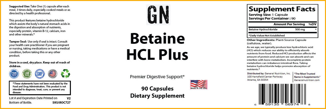 Betaine HCL Plus