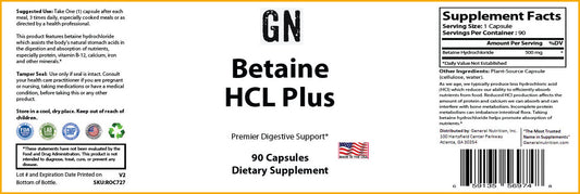 Betaine HCL Plus