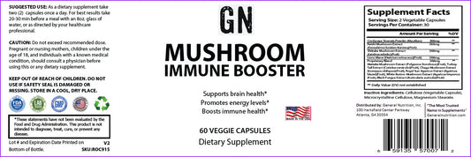 Mushroom Immune Booster Chaga, Cordyceps, Reishi and Lion’s Mane.