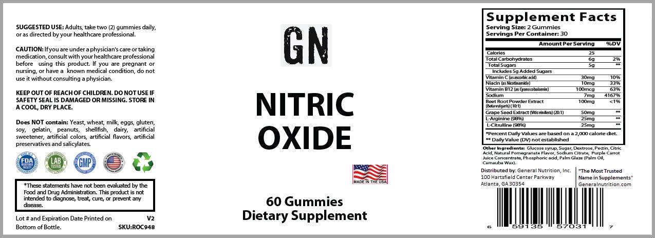 Premium Nitric Oxide Gummies