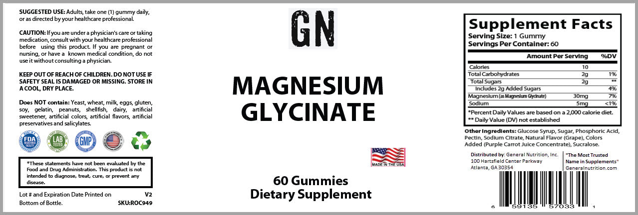Premium Magnesium Glycinate Gummies