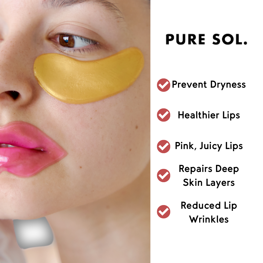PURE SOL. Beauty Pucker Up Baby - Cherry Blossom Hydrogel Collagen Lip