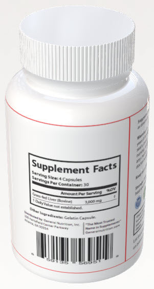 Grass Fed Desiccated Beef Liver Capsules – Pasture Raised