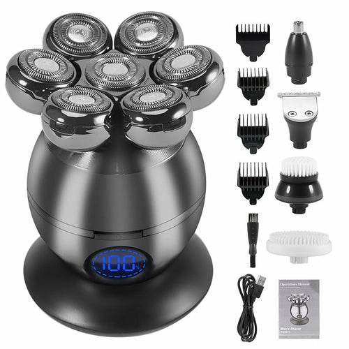 Men Grooming Kit Wet Dry Electric Shaver Beard Hair Trimmer