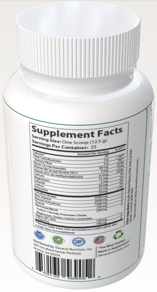 Pump Non-Stim Pre-Workout Cherry Blast 312g w/ Natural Flavor