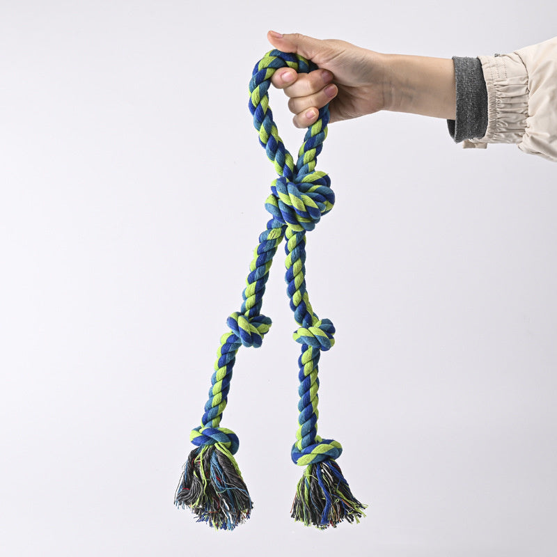 Heavy-Duty Rope Knot Dog Toys For Large Breeds Dental Health Chew And