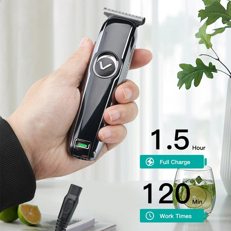 Rechargeable Professional Hair Trimmer For Men Beard Grooming Electric