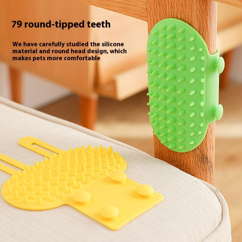 Pets Cat Hair Removal Massage Comb Cats Scratching Rubbing Brush