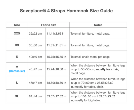 Saveplace® Comfy Hammock for Cats and Storage 'SCIENCE' - 6 Sizes