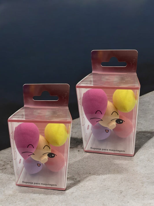 12 Pcs Finger Puff Mini Makeup Puff Face Triangle Makeup