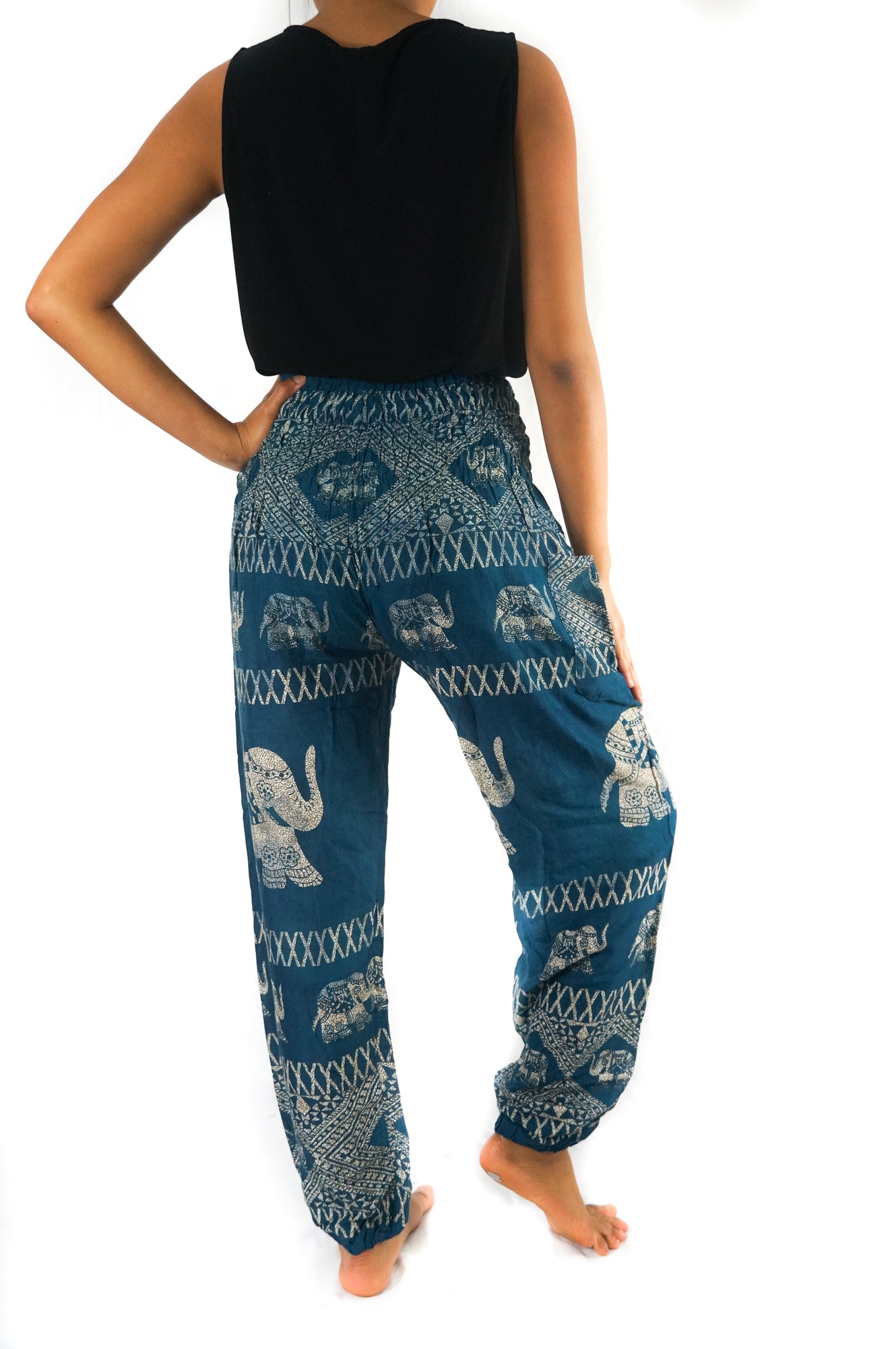 Teal ELEPHANT Pants Harem Pants Bottom