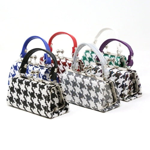 Houndstooth Print Lipstick Case Assorted Set