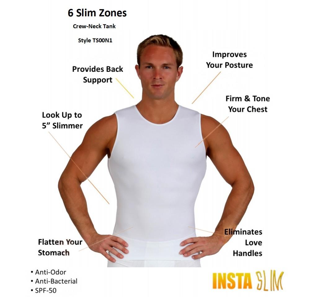 Insta Slim Compression Sleeveless Crew Neck Tank TS00N1