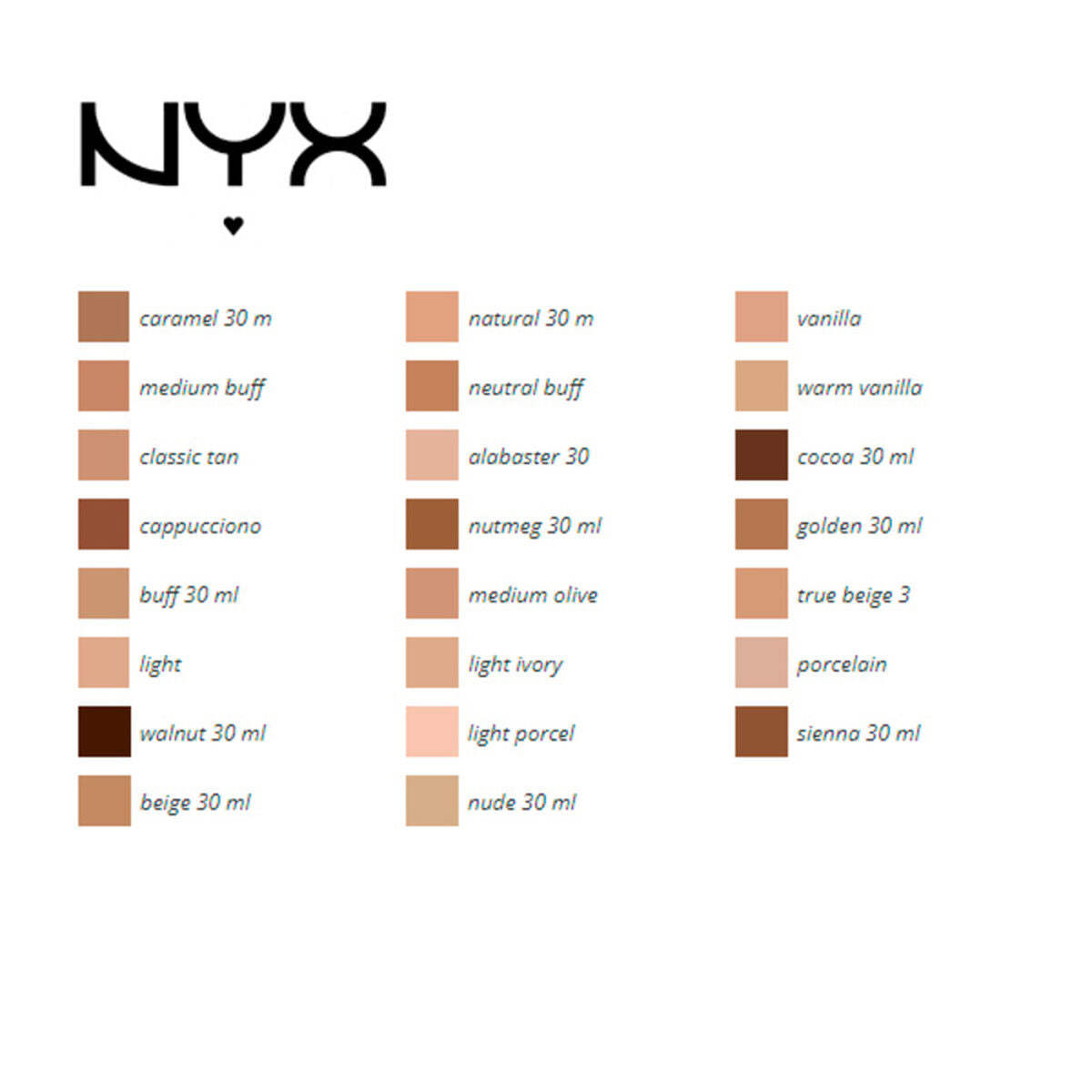 Liquid Make Up Base NYX (30 ml) (30 ml)