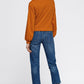Women's V-Neck Wrap Front Sweatshirt Top