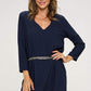 V-Neck Belted Dress – Effortless Elegance