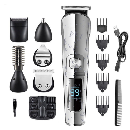 Professional Multifunction Beard Hair Trimmer Waterproof Grooming Kit