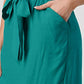 Elegant Cap-Sleeve Dress with Tie Waist