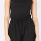 Drawstring Sleeveless Romper