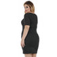 InstantFigure Curvy Plus Size Short Dress Short Sleeves 168027C