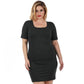 InstantFigure Curvy Plus Size Short Dress Short Sleeves 168027C