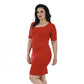InstantFigure Curvy Plus Size Short Dress Short Sleeves 168027C