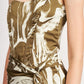 BUSTIER MINI DRESS WITH WAIST TIE