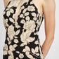 FLORAL HALTERNECK JUMPSUIT WITH OPEN BACK