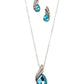 Sea Blue Crystal Necklace Set
