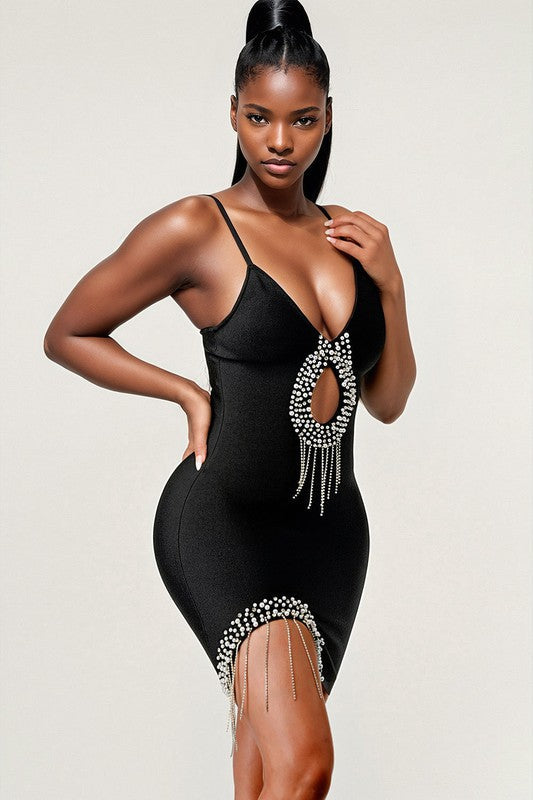 Show Popping Bandage Mini Dress