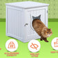 Cat House Side Table, Nightstand Pet House, Litter Box Enclosure