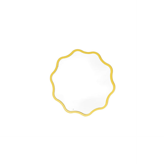 Make up Mirror - Round - Yellow - 25x1x25cm