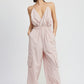 SPAGHETTI STRAP CARGO JUMPSUIT