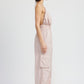 SPAGHETTI STRAP CARGO JUMPSUIT