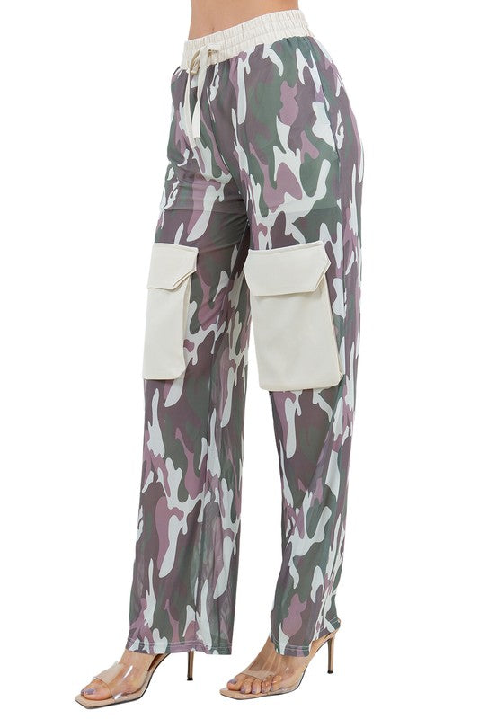 WOMEN FASHION LONG CARGO BOTTOM PANTS